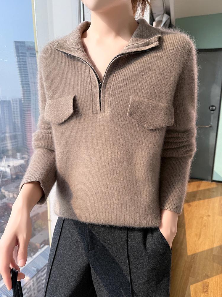 Stylish Women's Autumn-Winter 2025 Turtleneck Sweater: New Design Wool Knitwear