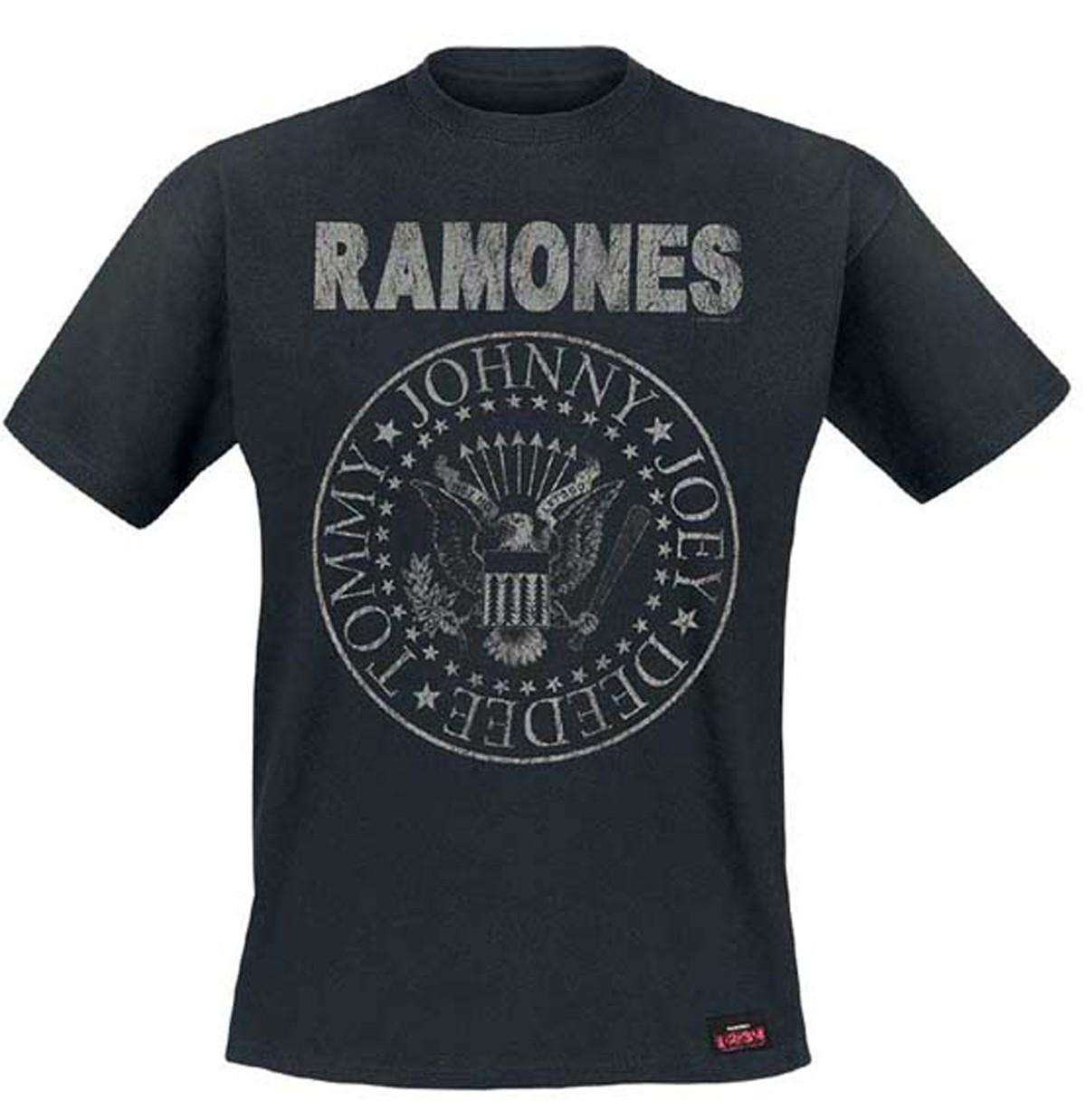 Ramones Seal Hey Ho Official Men s T-Shirt Men s- XXXL