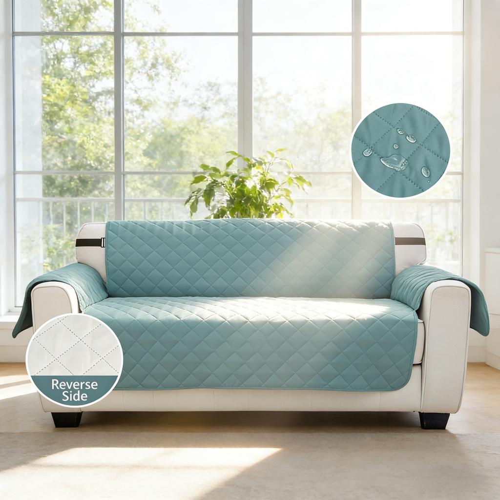 Waterproof Sofa Cover For Dog Pet Kid Quilted Anti-Wear Couch Cover Recliner Armchair Furniture Slipcover 1/2/3/4 Seater Protect