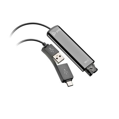 USB-A/C Adapter - Poly - DA75 - Smart Headset Recognition - EncorePro Headset