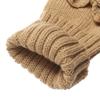Fashion Accessory Thick Warm Bowknot Knitted Gloves Soft Keep Warm Fingerless Mittens Elastic Half Finger Gloves Winter
