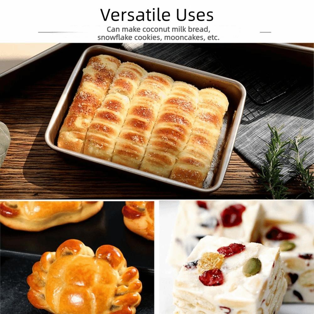 Thickened Carbon Steel Square Baking Pan Multisize Bakeware Tools Cake Mold Tray  Pizza Bread