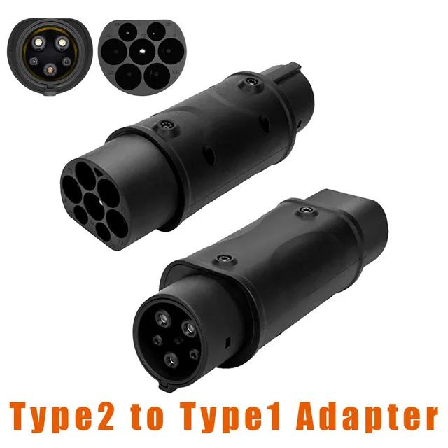 

Адаптер зарядного устройства электромобиля IEC 62196 Тип 2 - J1772 Тип 1 Разъем для зарядки электромобиля Адаптер розетки Аксессуары EVSE Type2 To Type1