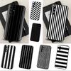 Black Striped Phone Case For Samsung Galaxy A91,A80,A73,A72 ,A71,A53A52,A32 ,A31A22,A21s,A20,Black Cover