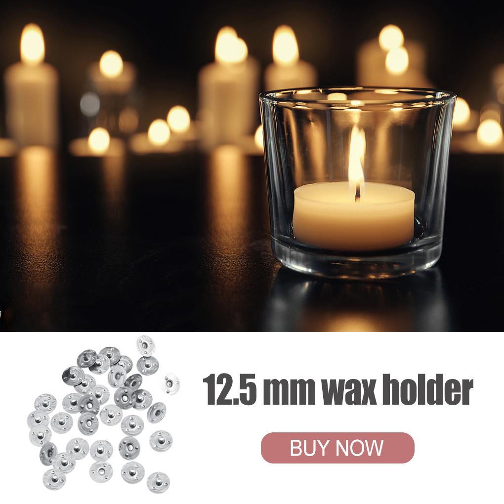 1 Bag Candle Base Rustproof Wick Clips Wick Clips Streamlined Design Smooth Brace Strong Flexibility for DIY Handicrafts