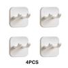 4 Stück Kunststoff Klebehaken Starke Tragfähigkeit Einfache Installation Selbstklebende Stecker- und Steckdosenleiste
