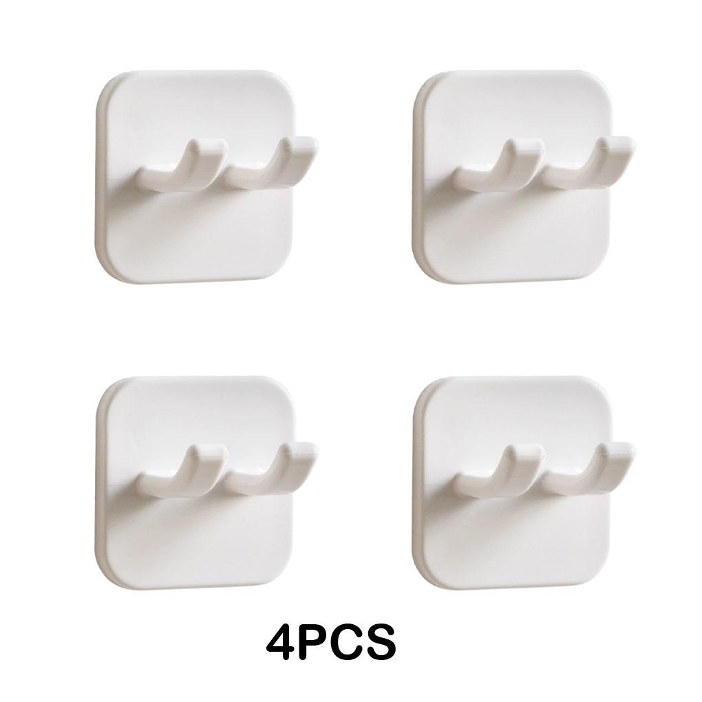 4 Stück Kunststoff Klebehaken Starke Tragfähigkeit Einfache Installation Selbstklebende Stecker- und Steckdosenleiste