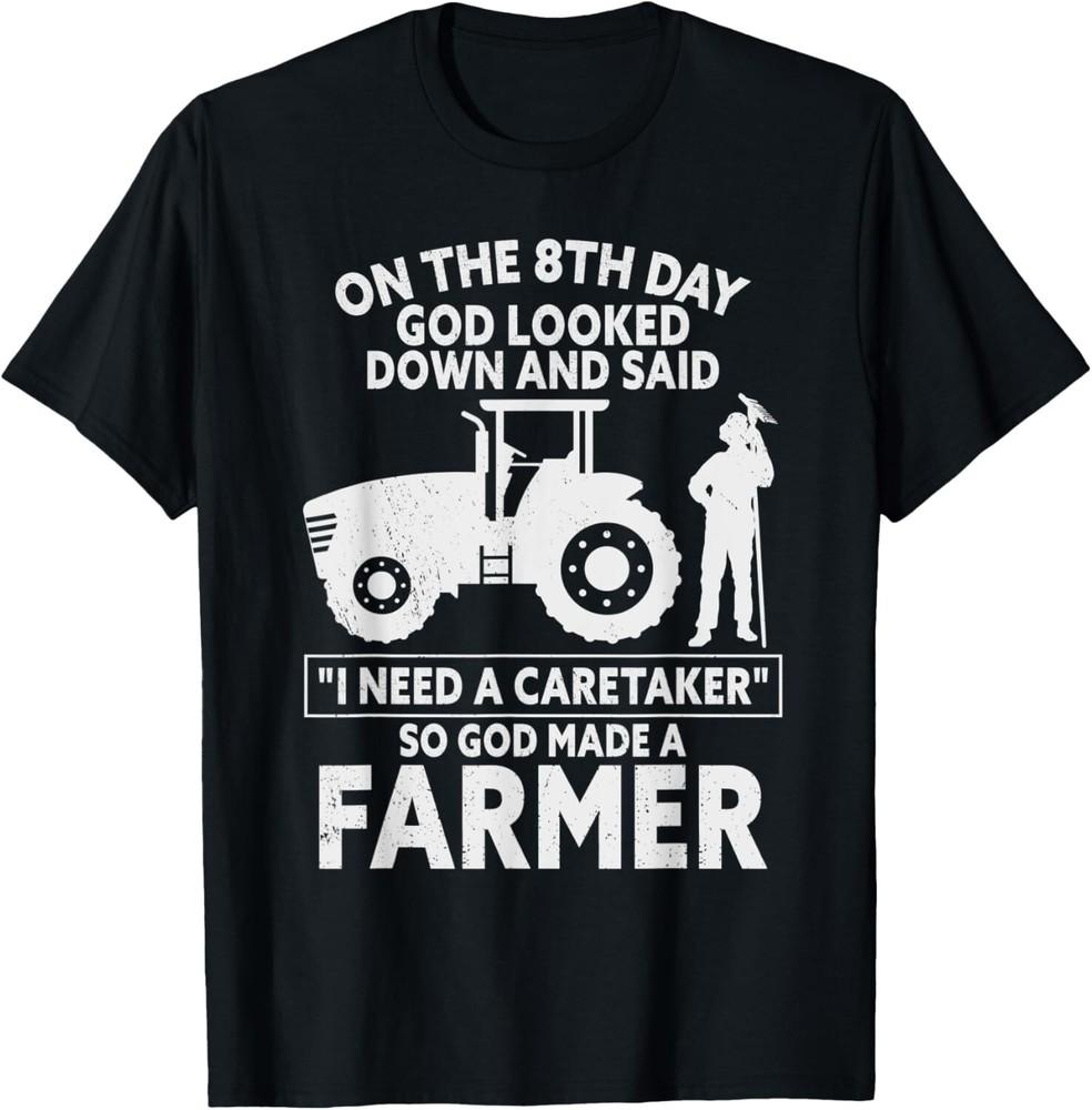 Funny So God Made a Farmer Farming Agriculture Gift Unisex T-Shirt