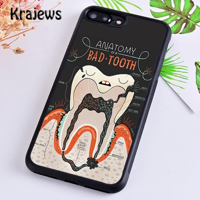 Krajews Dentist Dental Hygienist Tooth Phone Case Cover For iPhone 17 Air 16 15 14 plus 12 pro max coque Fundas