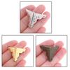 12 Pcs Decorative Antique Brass Golden Silvery Jewelry Wine Gift Box Wooden Case Chest Edge Cover Corner Protector Guard with Nails