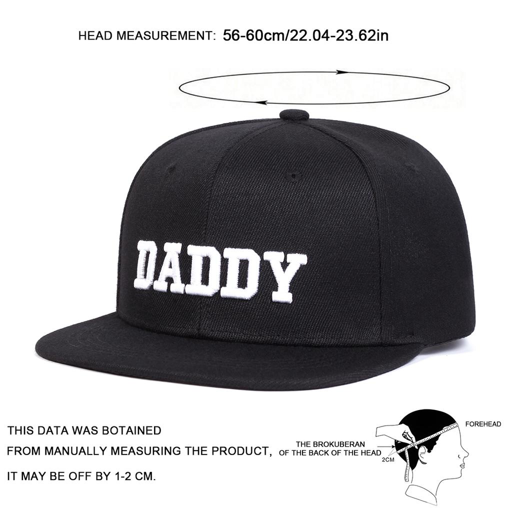 DADDY MAMA MINI Letter Embroidered Hip Hop Hats Family Hats Outdoor Adjustable Sunscreen Leisure Hat Spring Autumn Travel Tourism Beach Vacation