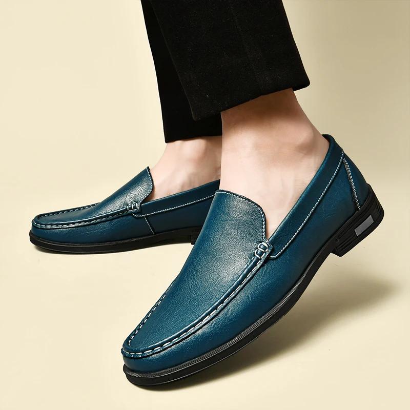 British Style Low Heel Loafers Classic Formal Wear Business Soft SoleComfortable Driving Shoes Breathable Outdoor Casual Shoes