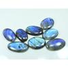 400Cts.Natural Labradorite Blue Flash Oval Cabochon Loose Gemstone 08Pcs Lot LL-1229
