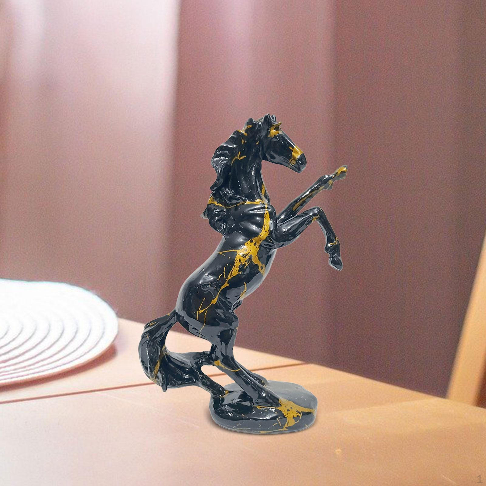 

Декоративная фигурка лошади для настольного показа и домашнего декора чёрный