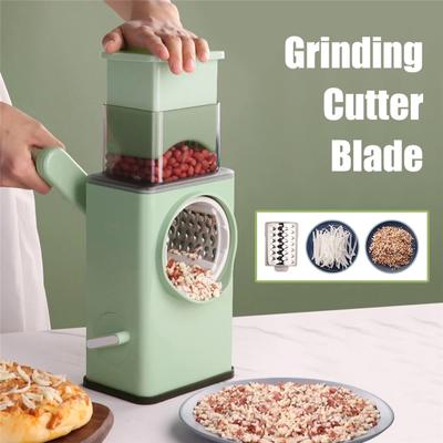 Multifunction Vegetable Slicer Cutter Manual Chopper Rotary Cheese Grater Grinder Salad Maker Machine Kitchen Cutting Tool
