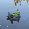 Floating Frogs For Ponds, Cute Frog Statues Pond Floating Decoration For Garden Outdoor, Resin Miniature Frog Statue