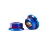 M5 M6 M8 M10 M12 TC4 Titanium Hex Flange Nuts Motorcycle Modification Nut, Rear Axle Fixed Locking Nut