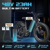 Freesky M540 Electric Bike, 2 * 160NM Dual Motor, 48V 23AH Battery, 26*4.0'' Tires, 32MPH, LCD Display, Hydraulic Brakes