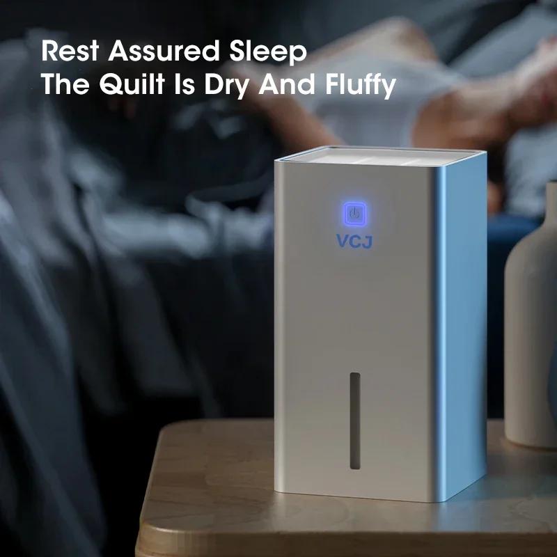 Deshumidificador Portátil Inteligente Purificador de Aire Absorbedor de Humedad Máquina para Habitación de Casa Oficina Eliminar Humedad Moho y Humedad 1.1L