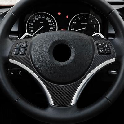 Car Steering Wheel Panel Trim for BMW 1 3 Series E87 E82 E84 E90 E92 E93 2006-2012 Decoration Cover Mould Sticker Accessories