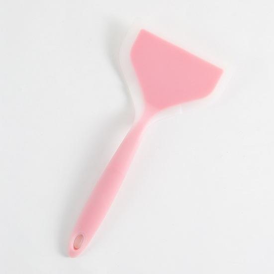 Silicone Spatula with Ergonomic Handle Food Grade Heat Resistant Non-stick Cooking Turner Multi-function Pancakes Steaks Pizza Shovel