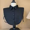 Colletti Finti in Pizzo da Donna Camicetta Sciarpa Staccabile Vintage Collo Finto Regolabile Camicia a Mezza Manica Versatile Accessori