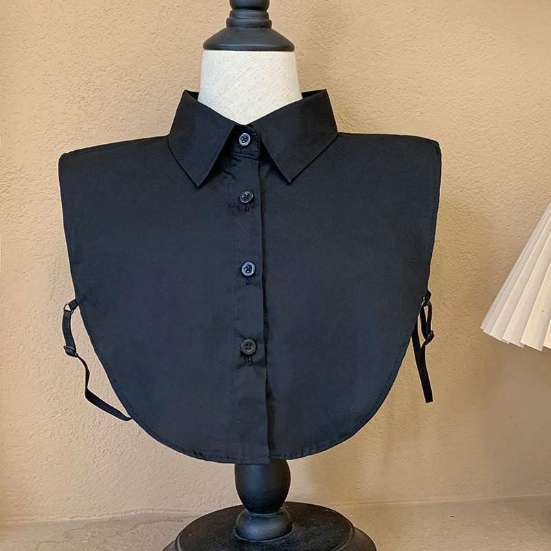 Colletti Finti in Pizzo da Donna Camicetta Sciarpa Staccabile Vintage Collo Finto Regolabile Camicia a Mezza Manica Versatile Accessori