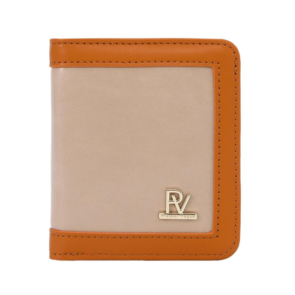 New Women's Lightweight Calfskin Wallet - Patchwork Color Block Design, Multi-Card Slots, Portable & Versatile.