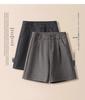Women's High Waist Woolen A-line Shorts - 2025 Spring Collection