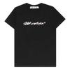 Off White Unisex Adult Script Logo Casual T-Shirt