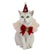 2Pcs/Set Pet Christmas Clothing Princess Style Design Adjustable Christmas Parties Scarf Hat Set Festive Pet Attire