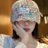Knitted Pullover Hat for Women In Autumn and Winter Versatile Niche Bag Head Hat  Big Head Circumference  Face Showing Small Woolen Hat
