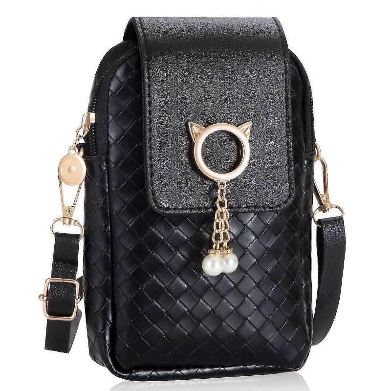 Women Mobile Phone Bag Pearl Pendant Adjustable for Women