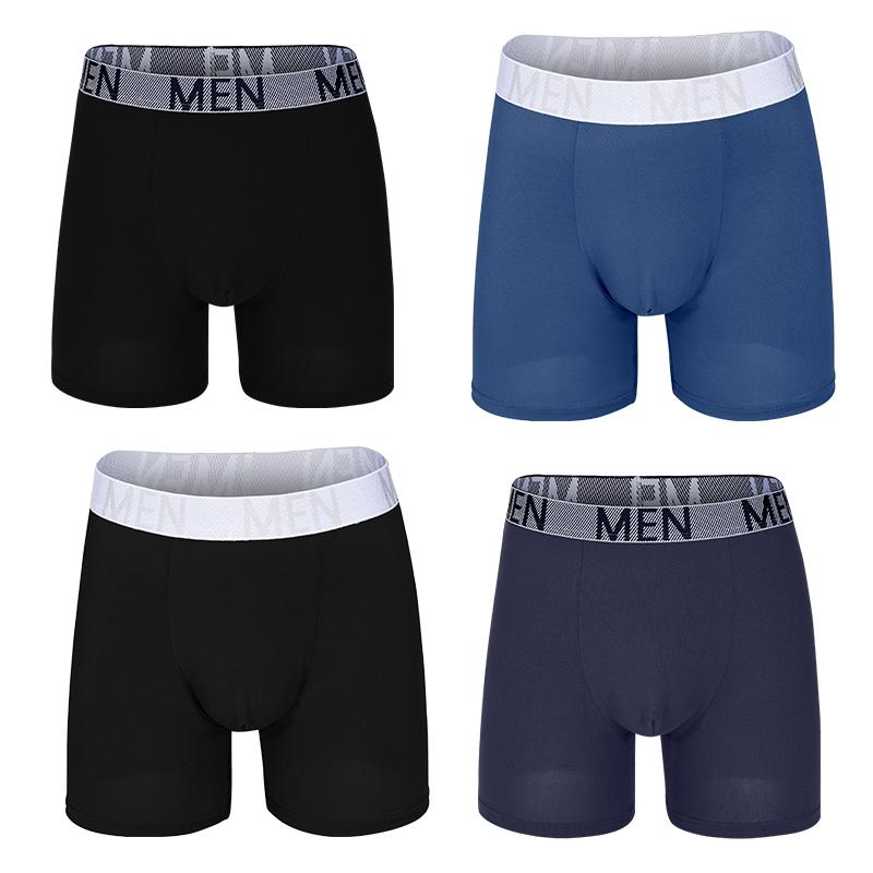 4Pcs Male Panties Cotton Men's Underwear Boxers Breathable Man Boxer Printed Underpants Comfortable Shorts Men Underwear S-XXL