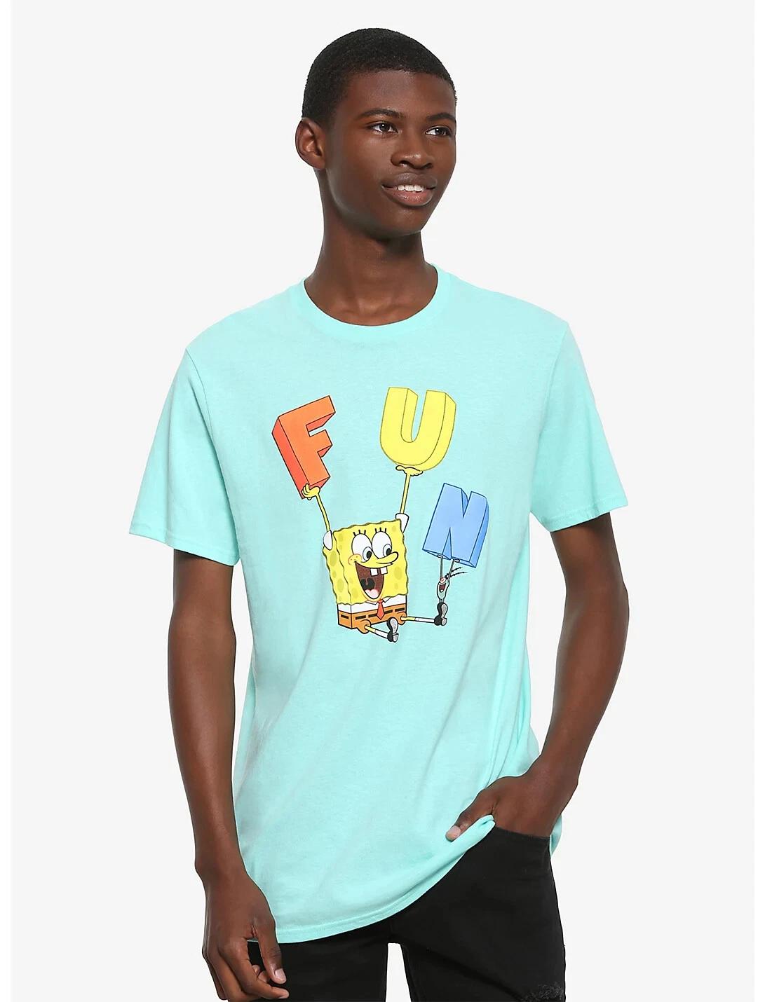 

Губка Боб Квадратные Штаны Мужская Футболка FUN Acronym Новая XS, M, L, XL, 2XL, 3XL L