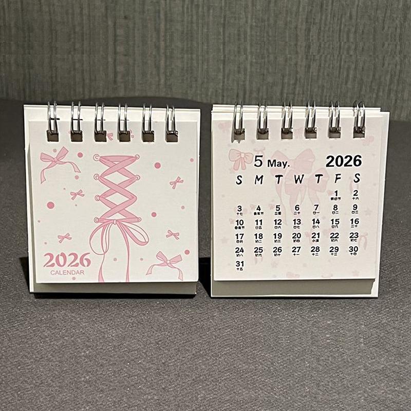 2026 Desk Calendar Yearly Monthly Daily Planner Cute Coil Calendar Yearly Schedule Organizer To Do List Home Office Supplies