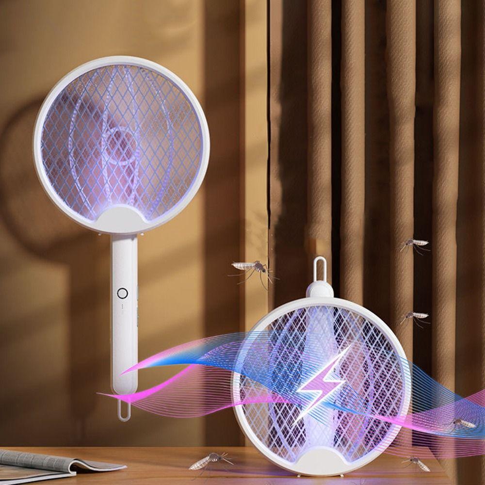 Handheld Electric Mosquito Racket USB Rechargeable Electric Mosquito Killer  for Indoor