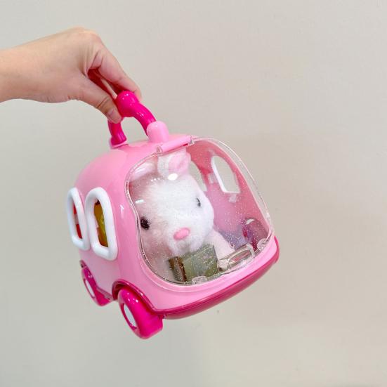 Elektronická plyšová hračka kočka přenosná klec simulace elektrická chodící skákající kotě hračka pro dětský dům na hraní a vzdělávání narozeninový dárek