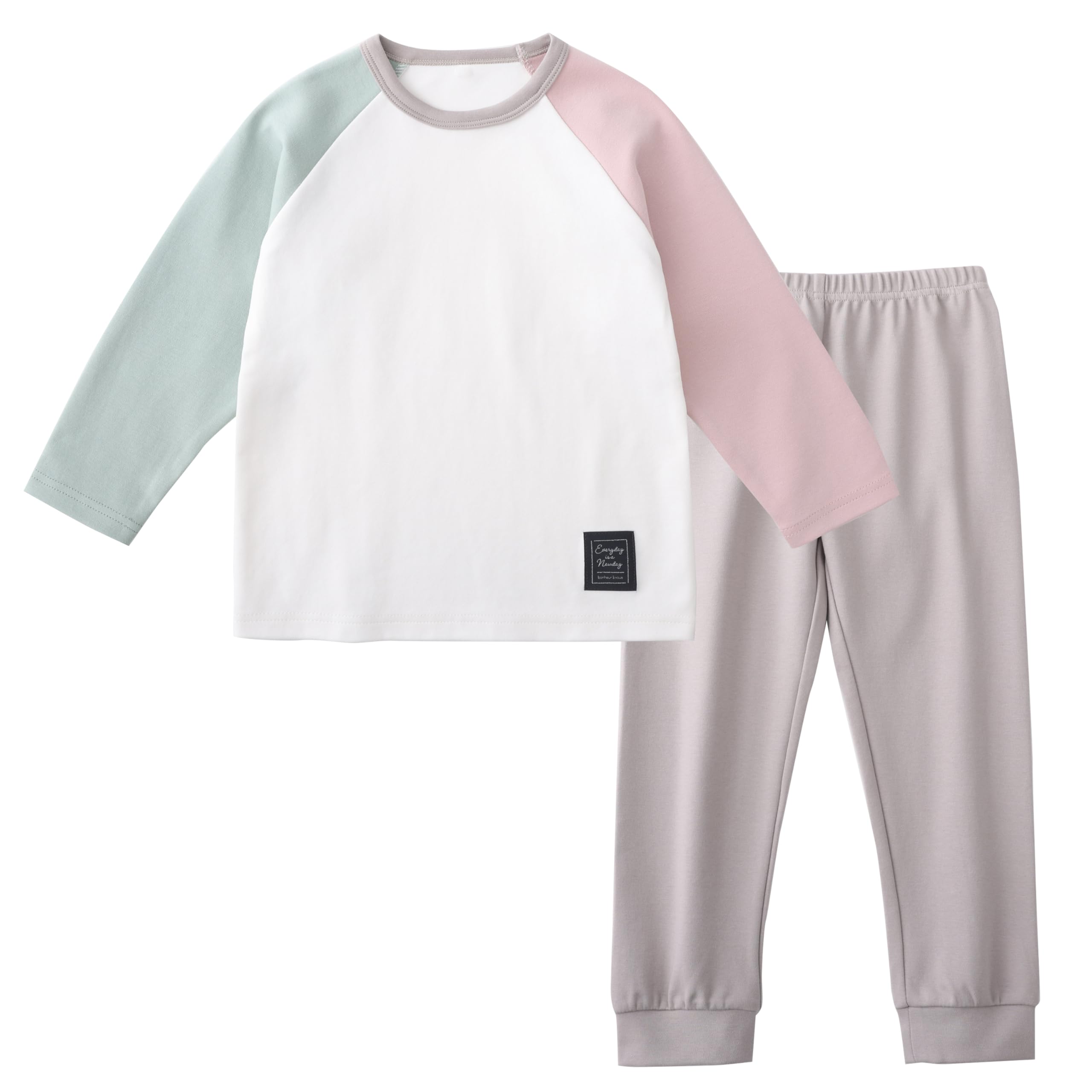 

WEAR SHOW Winter Long Boys and Top and Junior and Premium Kindergarten Long Sleeve Baby Fall and Winter School Entrance Set Pink x Kids Pajamas,