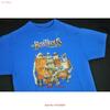 Vintage Y2k The Boxtrolls Movie Promo T Shirt Cartoon Anime Blue Mens L 2014 Vintage Washed Graphic Stylish Unisex Casual