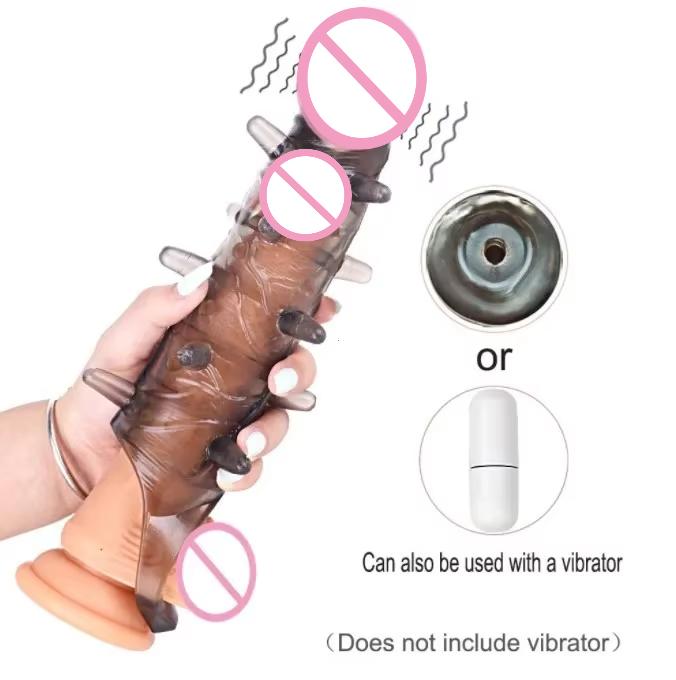Penis Extender Sex Tooys for Man Vibrator Sex Toys 18 Erection Ring for Men Men's Special Condom Cock Sleeve for Penis