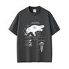 Maglietta Grafica Divertente Anatomia dell'Ornitorinco Uomo Donna Casual Oversize Girocollo Magliette Maschili Vintage Streetwear Moda Maschile Maglietta