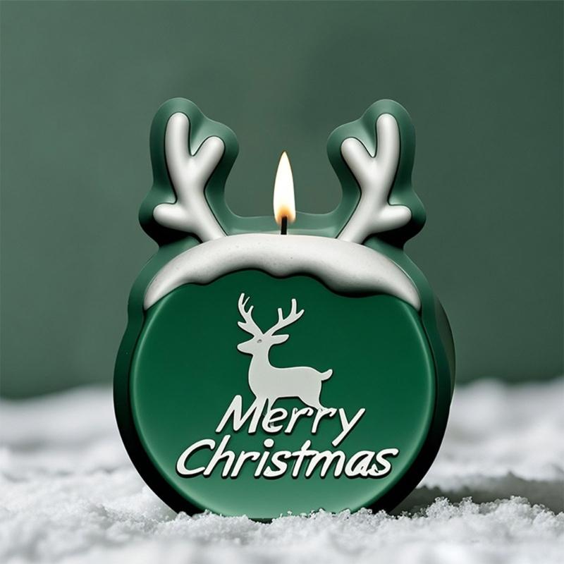 Reindeer Shaped Silicone Candle Mold For Handmade Candle Soap Epoxy Resin Project Christmas Present Home Decoration