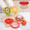 4pcs Fruit Vegetable Preservation Box Avocado Onion Shaped TPU Film Sealed Box Refrigerator Storage Box Food Storage Container
