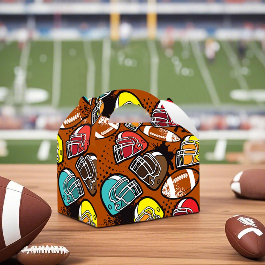 American Football Theme Party Decoration Gift Box Super Bowl Football Portable Box Gift Box