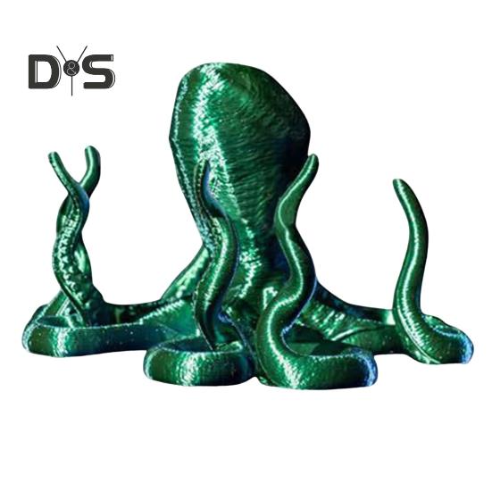 

Держатель телефона в виде осьминога, многоцелевая фигурка осьминога, скульптура, планшет, подставка для мобильного телефона, украшение для рабочего стола зелёный
