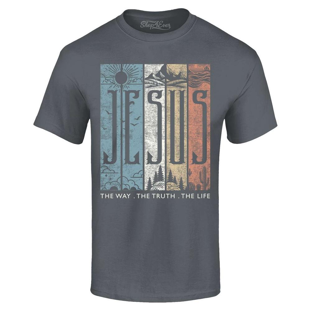 

Jesus The Way. The Truth. The Life. T-shirt Christian Shirt XL