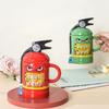 Creative Fire Extinguisher Ceramic Mug, High-value Breakfast Milk Coffee Mugs, Funny Birthday Gift Water Mug,Couple Pairing Cups