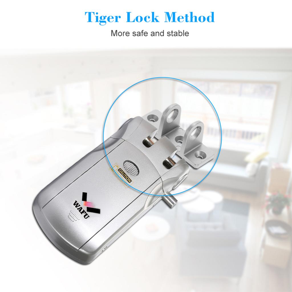 WF 018 Wireless Remote Control Lock Security Invisible Keyless Door Entry Intelligent Lock Zinc Alloy Metal with 4
