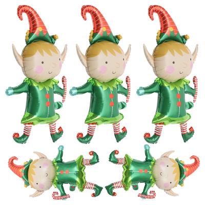 5Pcs Aluminum Foil Clown Balloons Christmas Decorations Party Supplies Photo Props Indoor Outdoor Christmas Decorations
